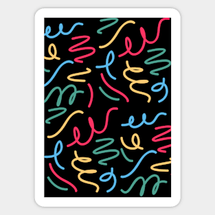 Abstract Shapes Colorful Sticker